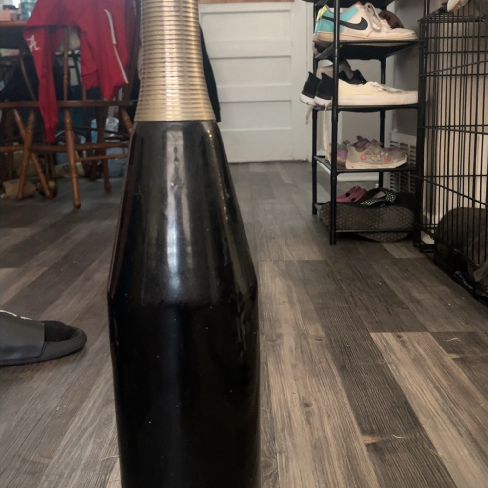 Vintage Black and Gold Decorative Vase